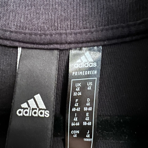 Adidas Women’s 4x Full Zip Sweatshirt Black with White Stripe New w/o Tags - Picture 8 of 9